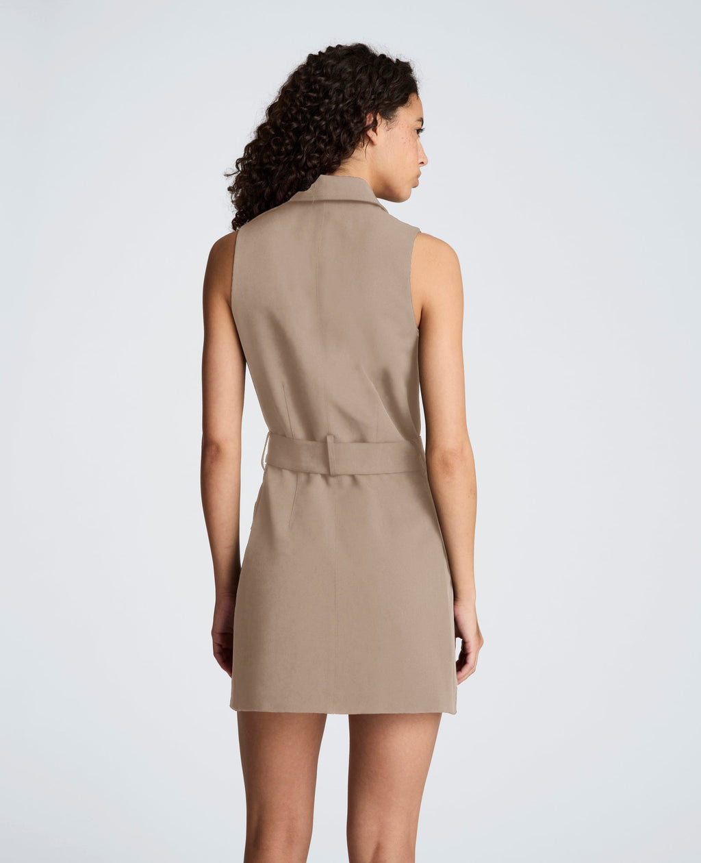 Notched Lapel Utility Dress