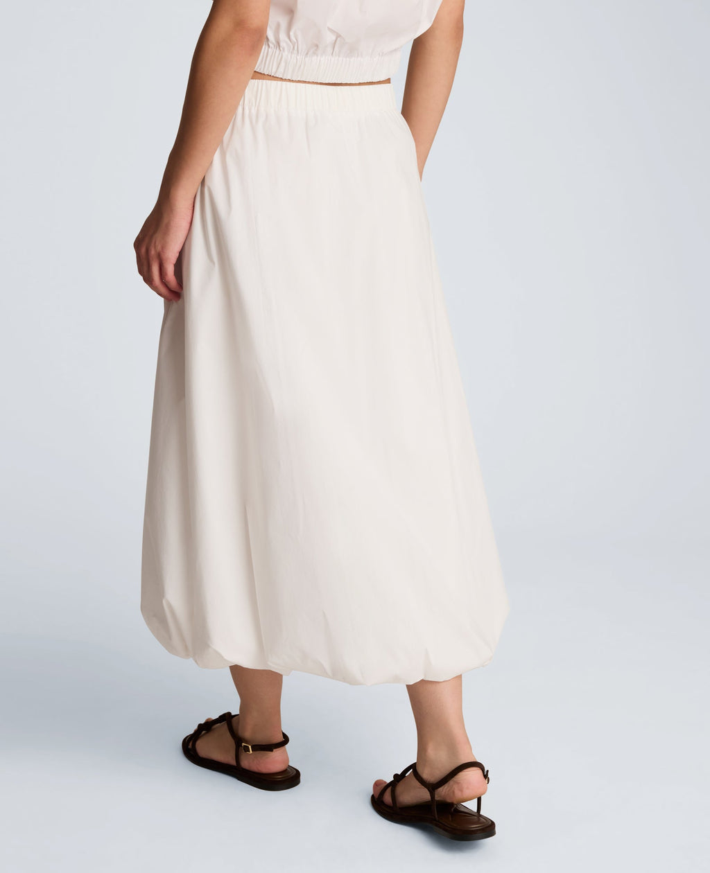 Pull On Bubble Maxi Skirt