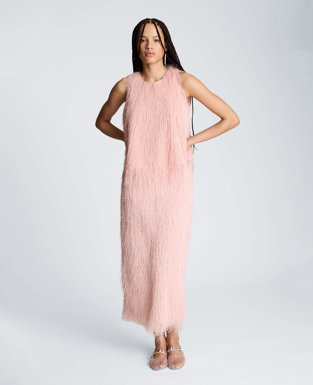Pull On Midi Skirt with Slit