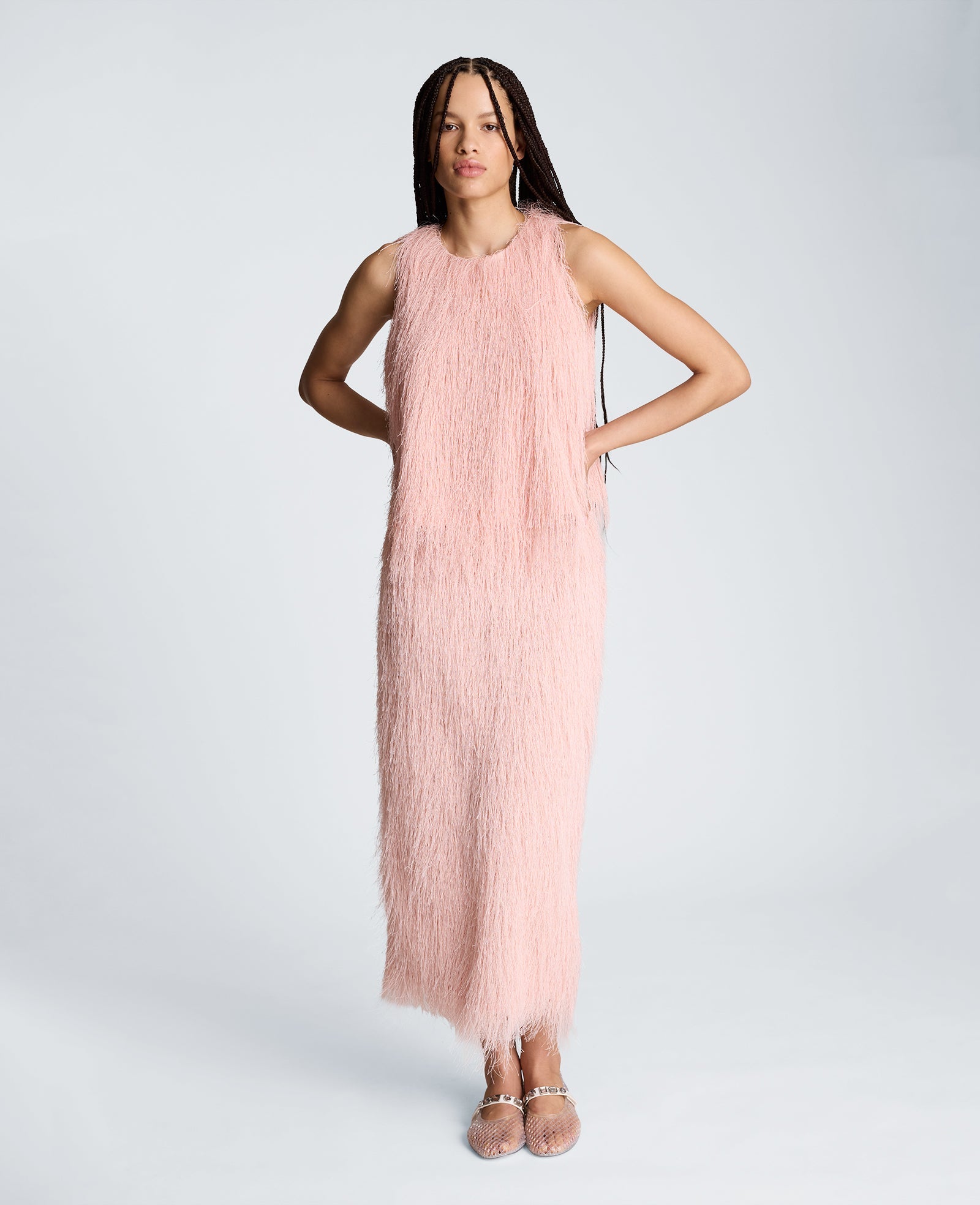 Pull On Midi Skirt with Slit