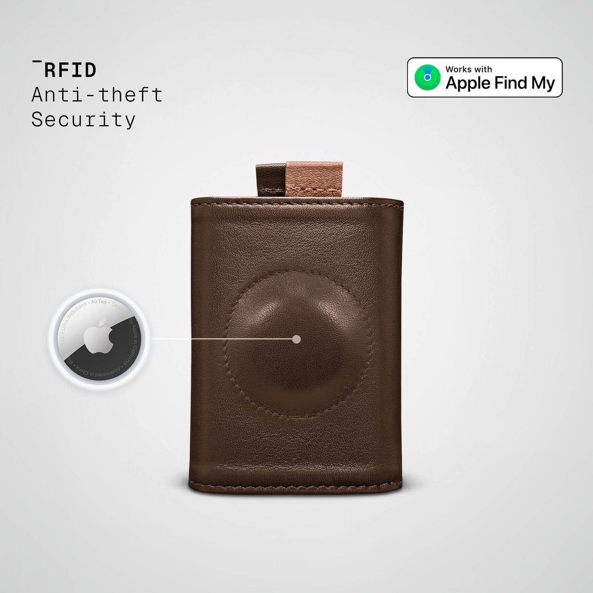 velfits AirTag Speed Wallet Mini