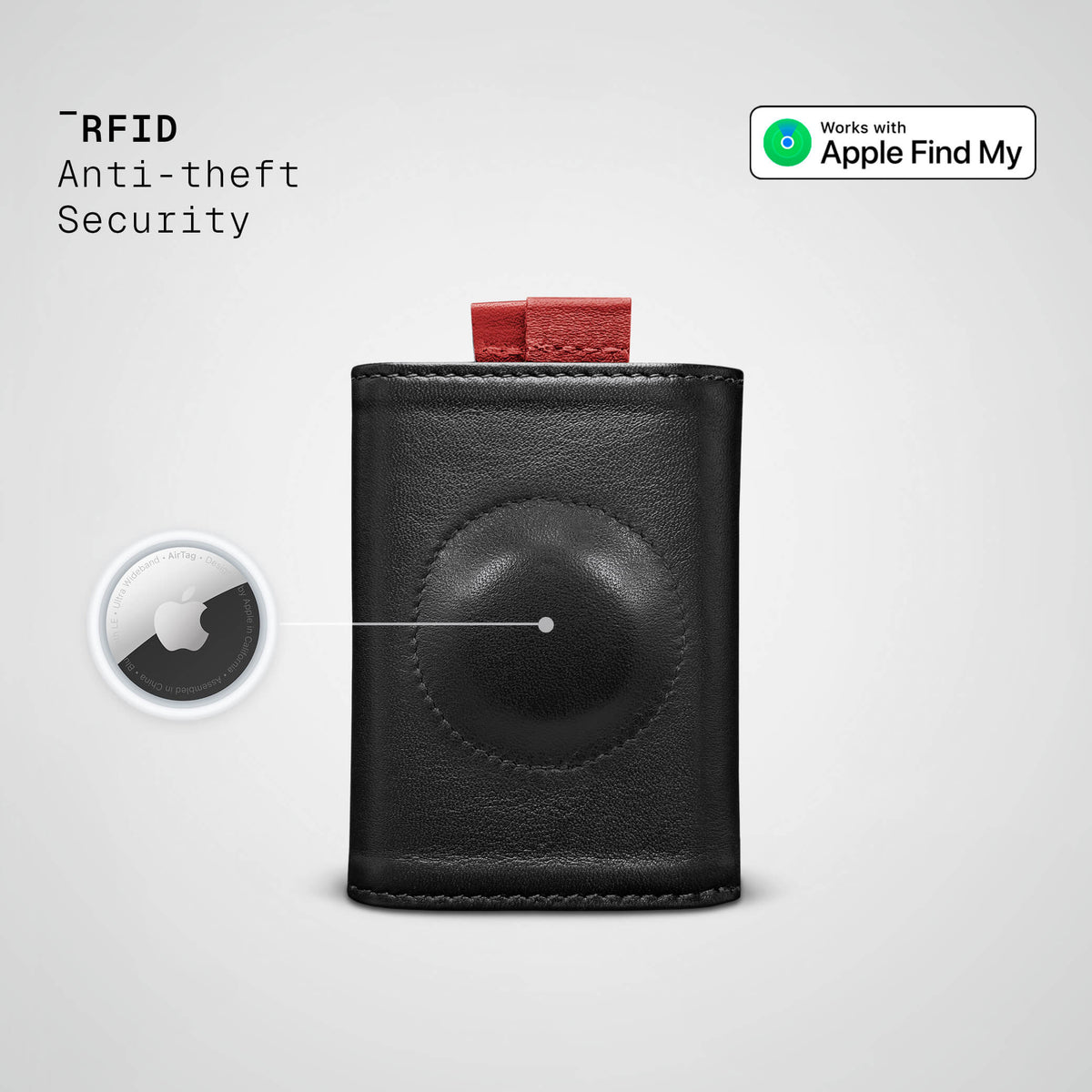 velfits AirTag Speed Wallet Mini