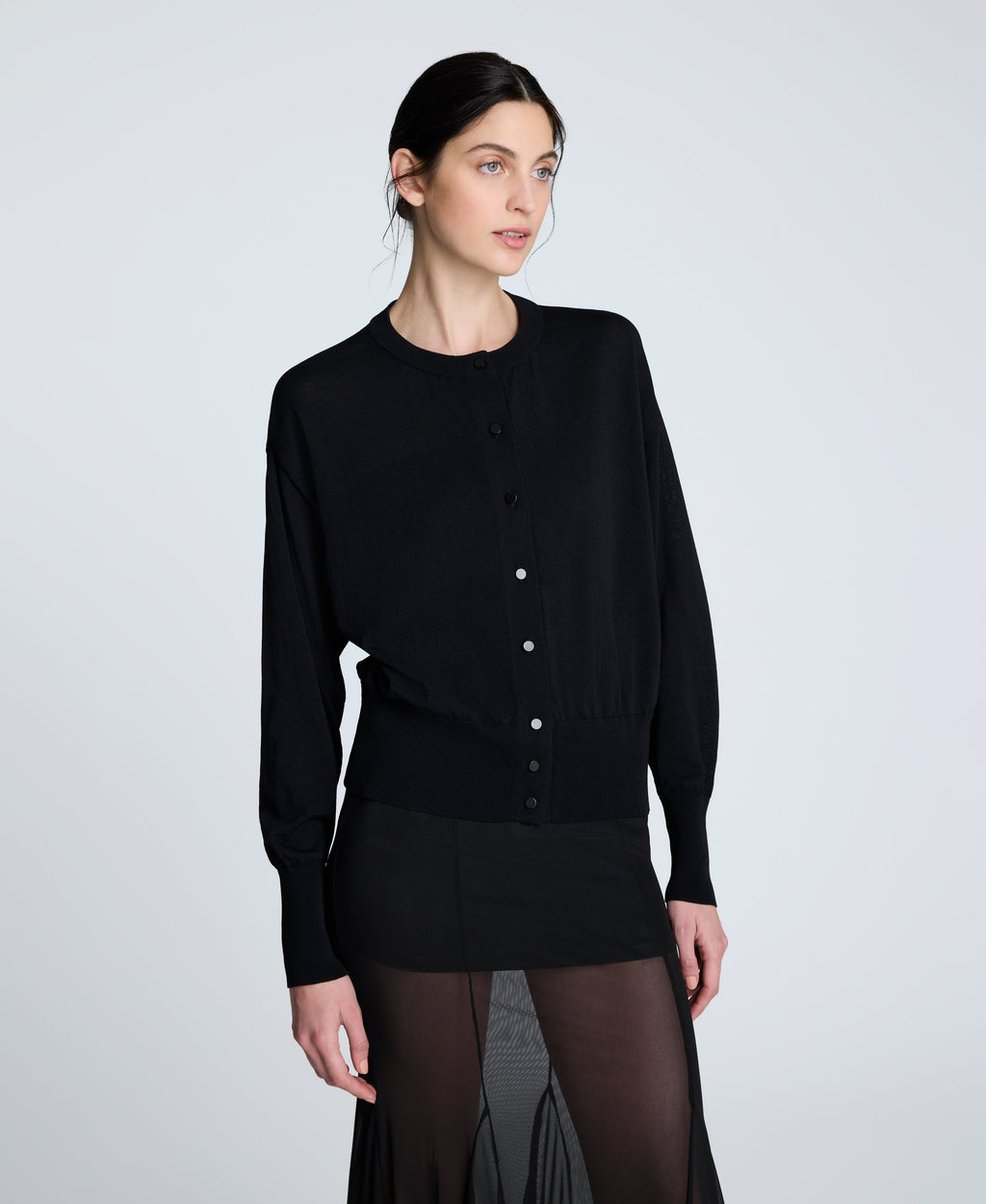 Long Sleeve Button Front Cardigan