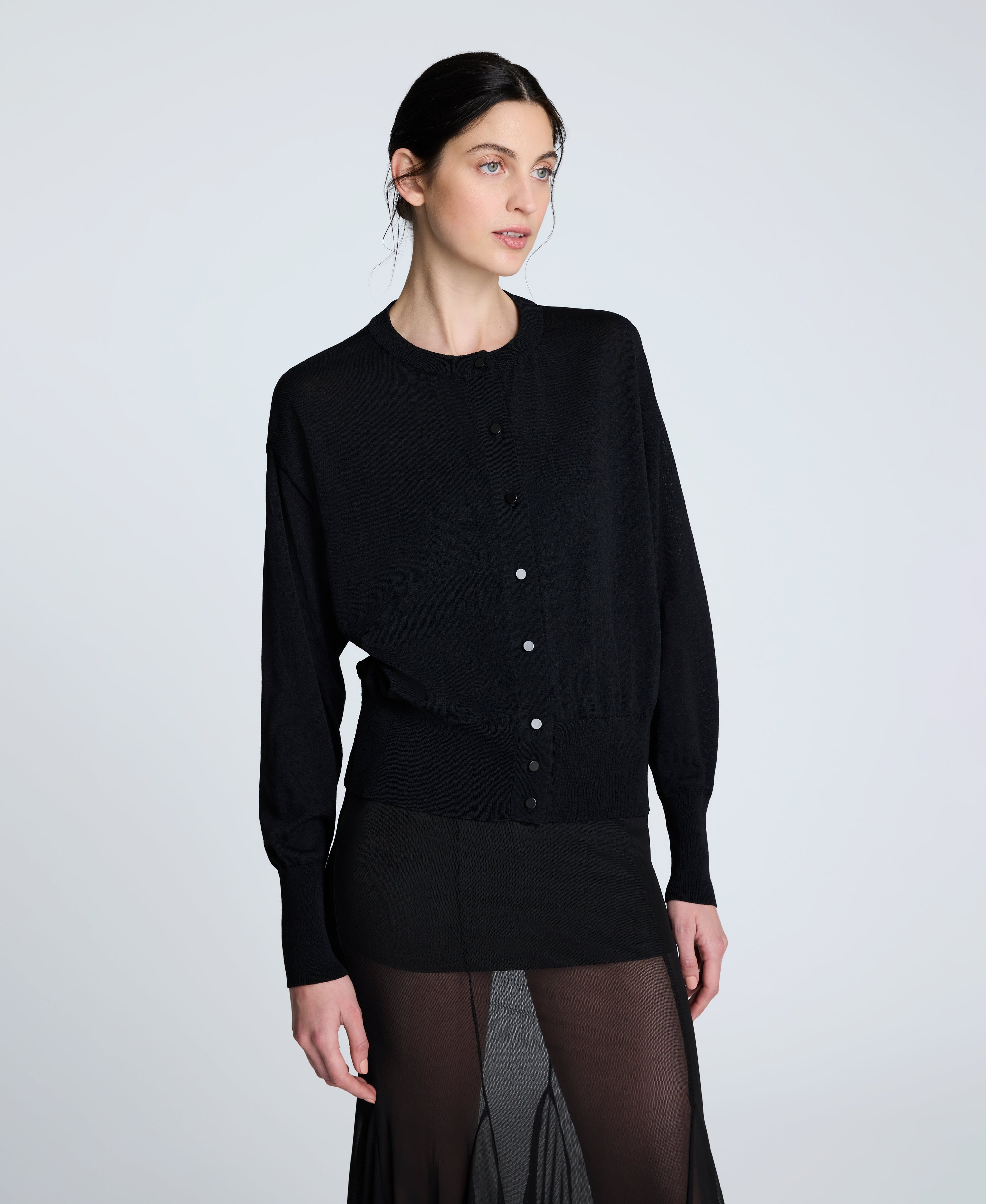 Long Sleeve Button Front Cardigan