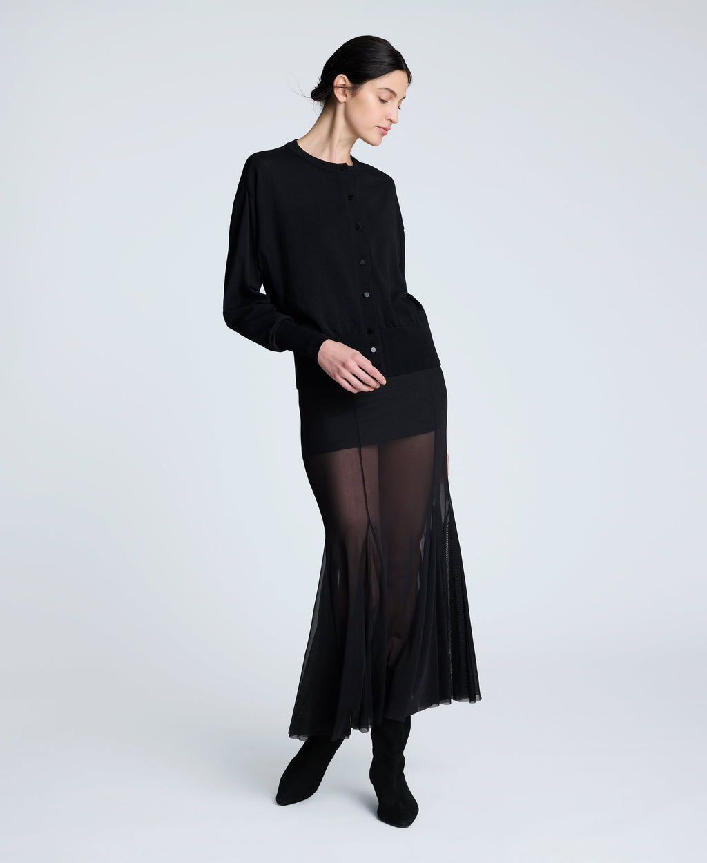 Long Sleeve Button Front Cardigan