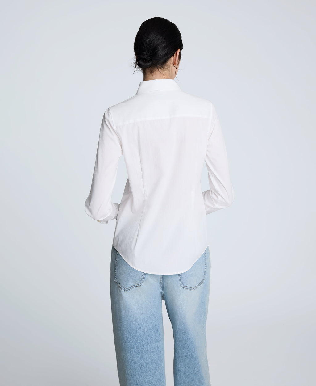 Poplin Button Front Shirt