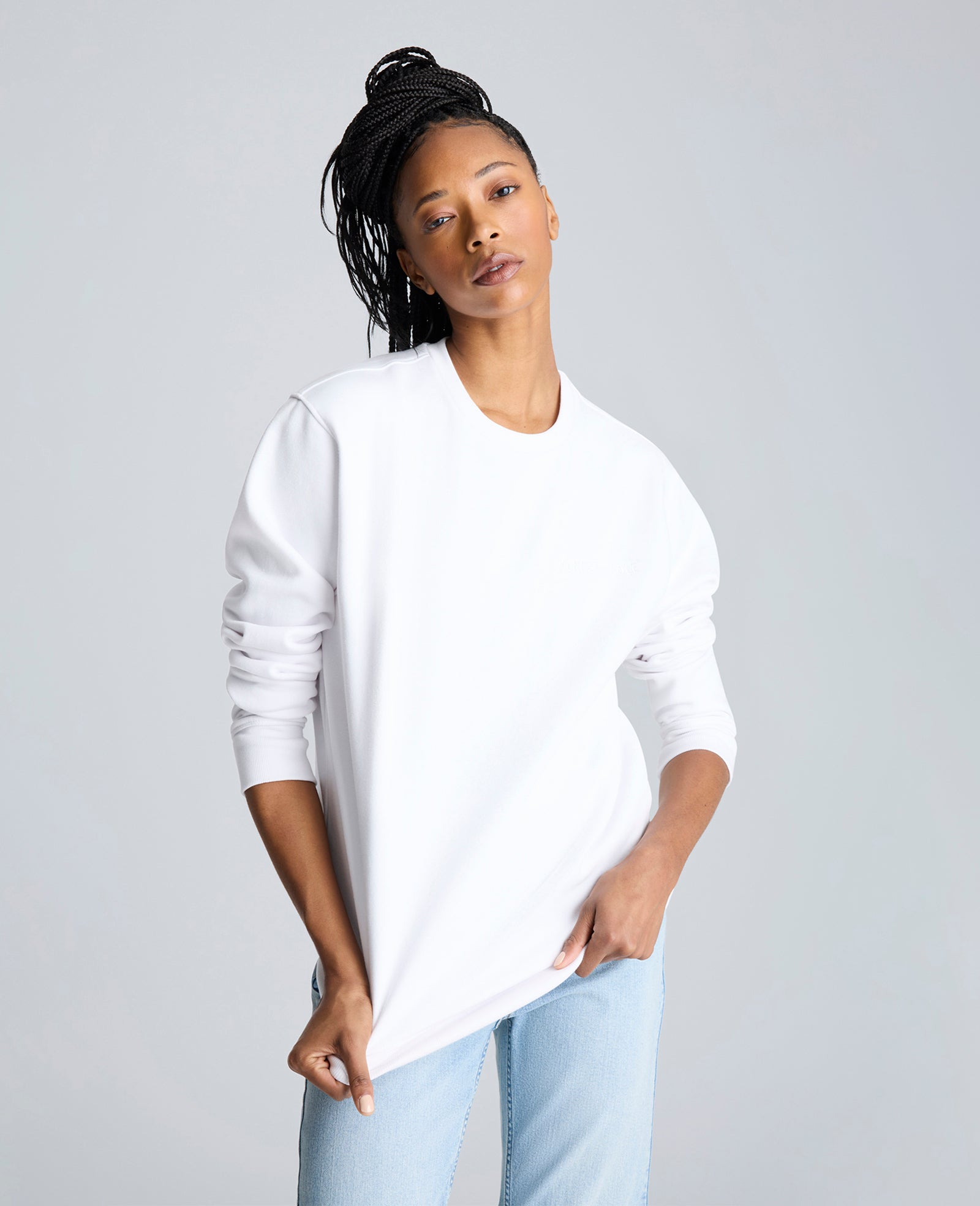 Site Exclusive! Kenneth Cole Embroidered Logo Sweatshirt